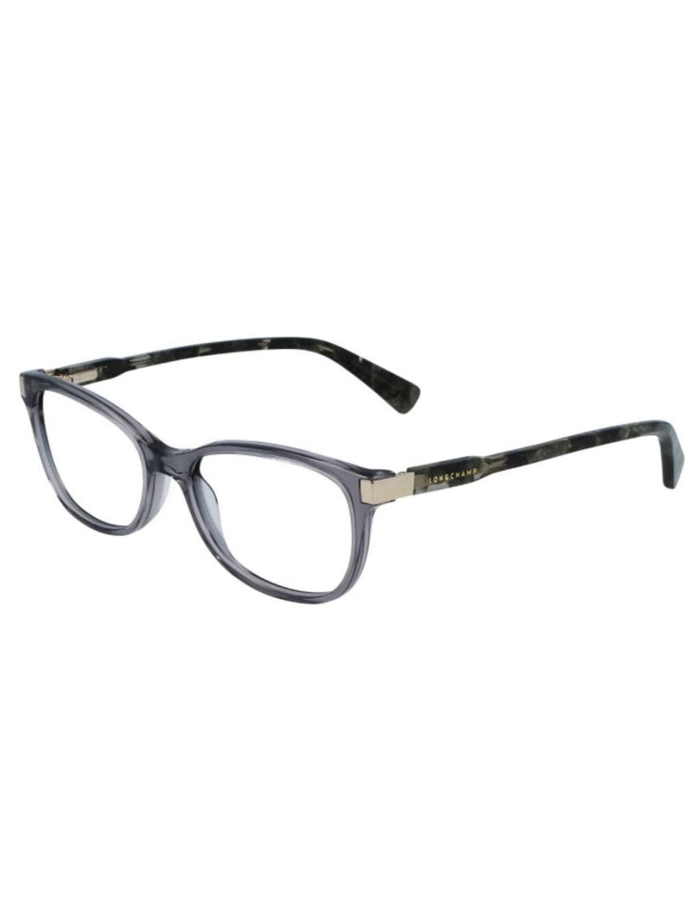 Longchamp Women Eyeglasses Frames Gray Cat Eye Full Rim Display